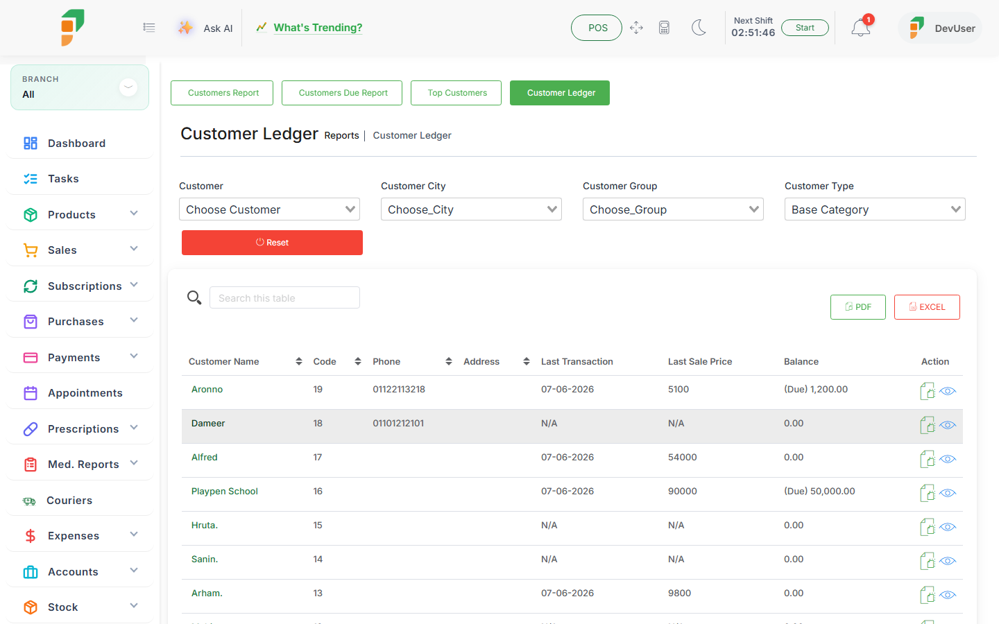 MyInventra accounts