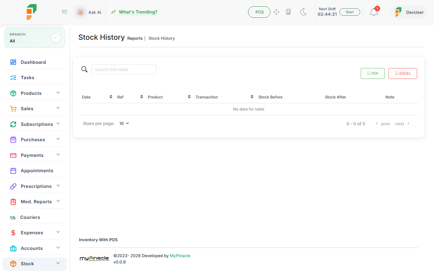 MyInventra inventory